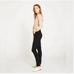 Universal Standard Seine High Rise Jeans 00 NWT Tall Long 32" Black Skinny